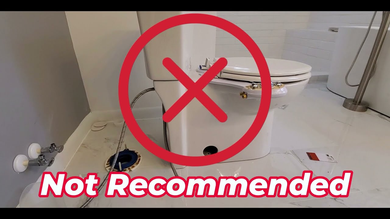 Bidet on Skirted Toilet - DIY Install