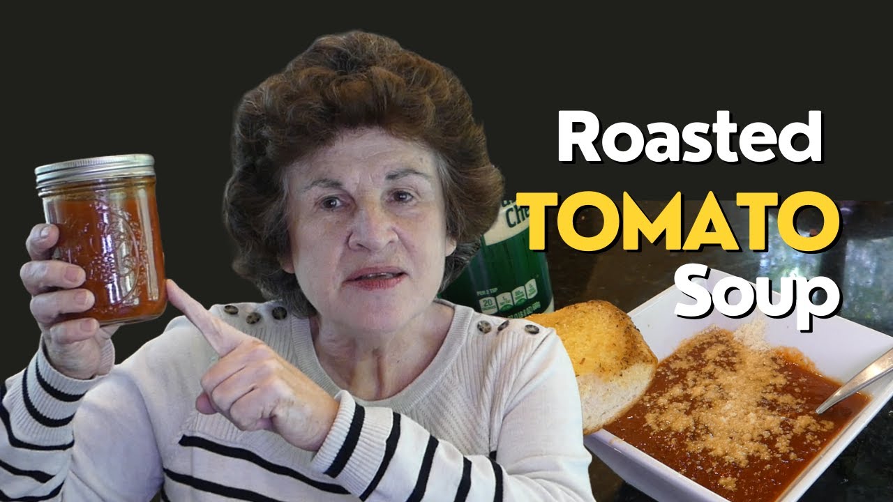 Консервированный суп из запеченных томатов — невероятно вкусно!