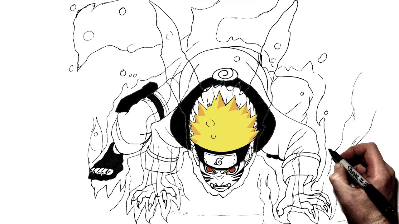 How To Draw Naruto One Tail | Step By Step | Naruto