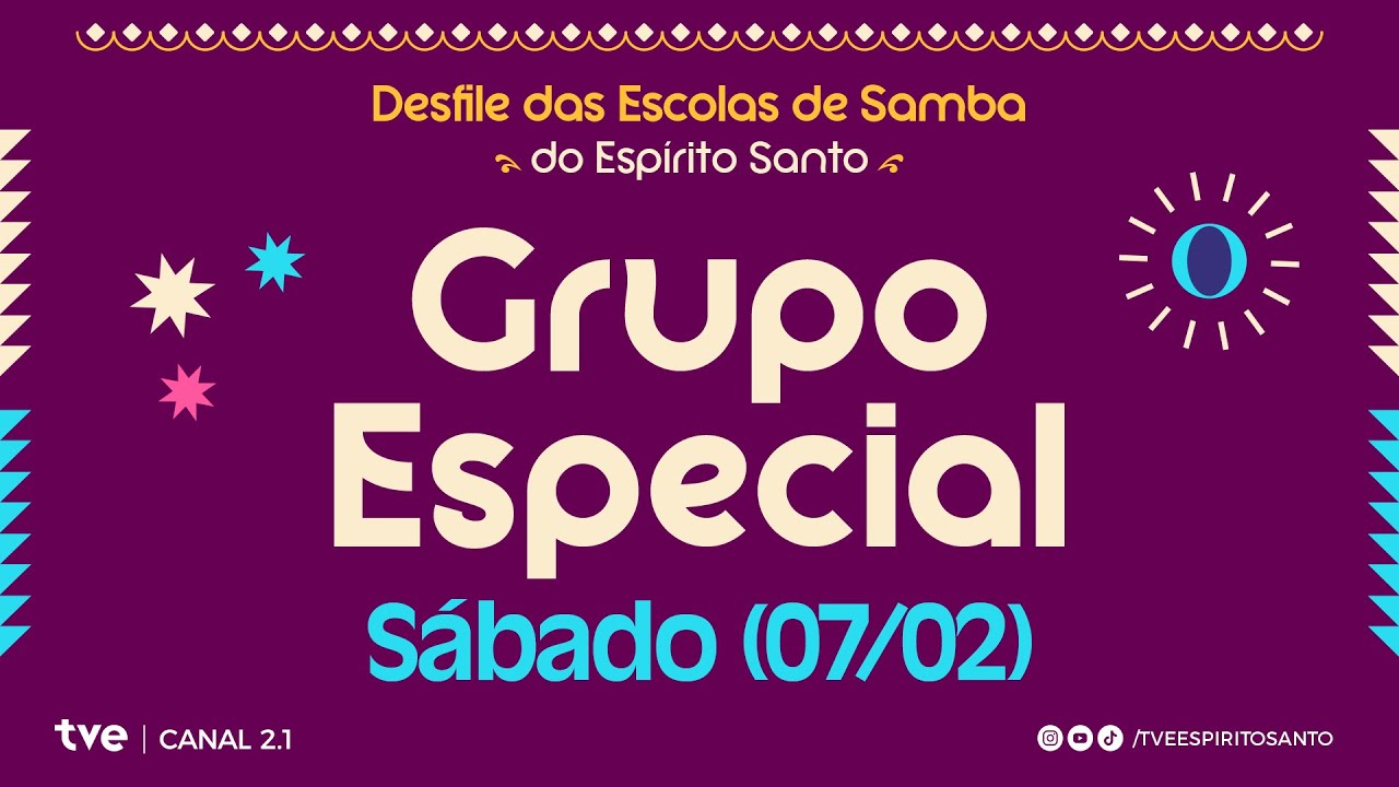 Desfile das Escolas de Samba do ES | Carnaval 2026 | Sábado - Grupo Especial | 07/02/2026 | 22h