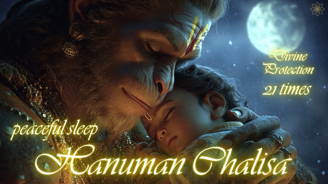 Powerful Hanuman Chalisa 21 Times for Deep Sleep Divine Protection All Night | हनुमान चालीसा 21 बार