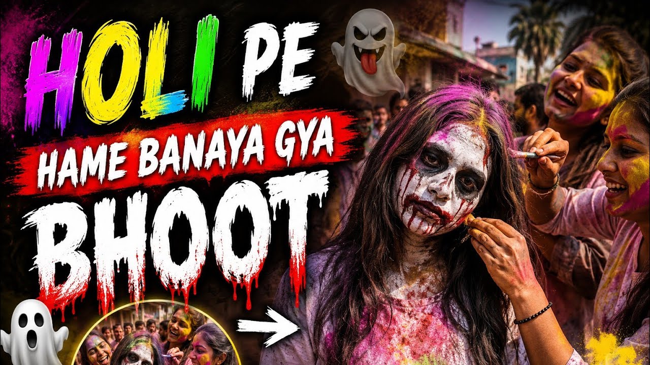 Holi pe Hame banaya gaya bhoot 🫟🧐