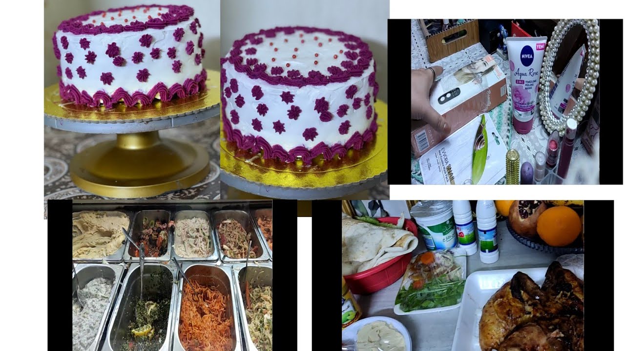 سويت اطيب كيكة راس السنه🎂 وجبت عشه من برة 😋💜