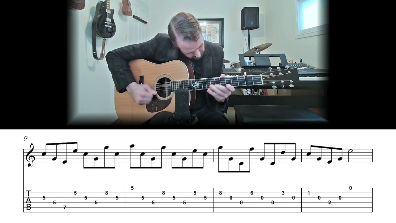 Buffalo Gals - Crosspicking Guitar Lesson (Sheet Music + TAB)