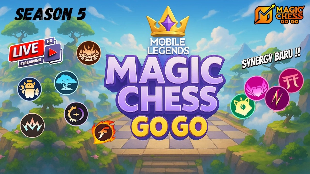 live MCGG Season 5 masih road to legend | MCGG Live Stream #magicchessgogo #mcgg