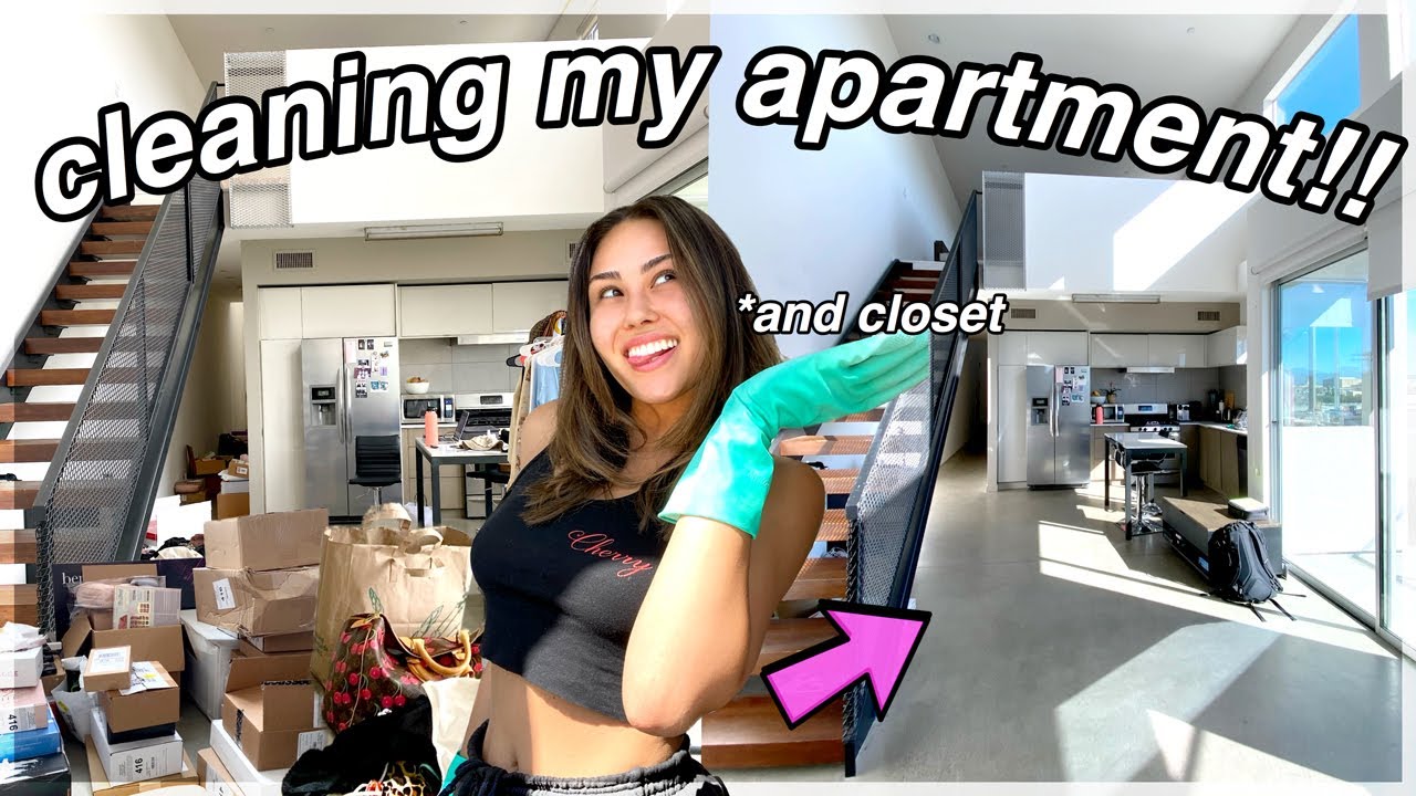 CLEANING MY APARTMENT AND CLOSET *again* | Roxette Arisa