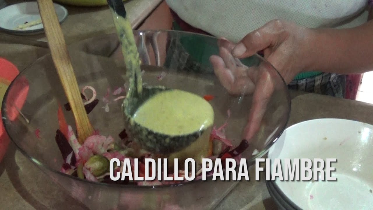 Receta de Caldillo para Fiambre - Video #90