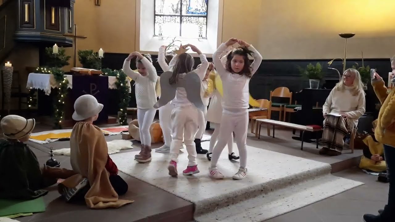 Krippenspiel Kindergarten Moorgasse Dalsheim 11 12 2022