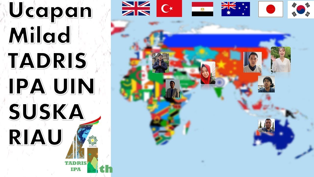 Ucapan Milad Tadris IPA UIN SUSKA dari Lintas Negara