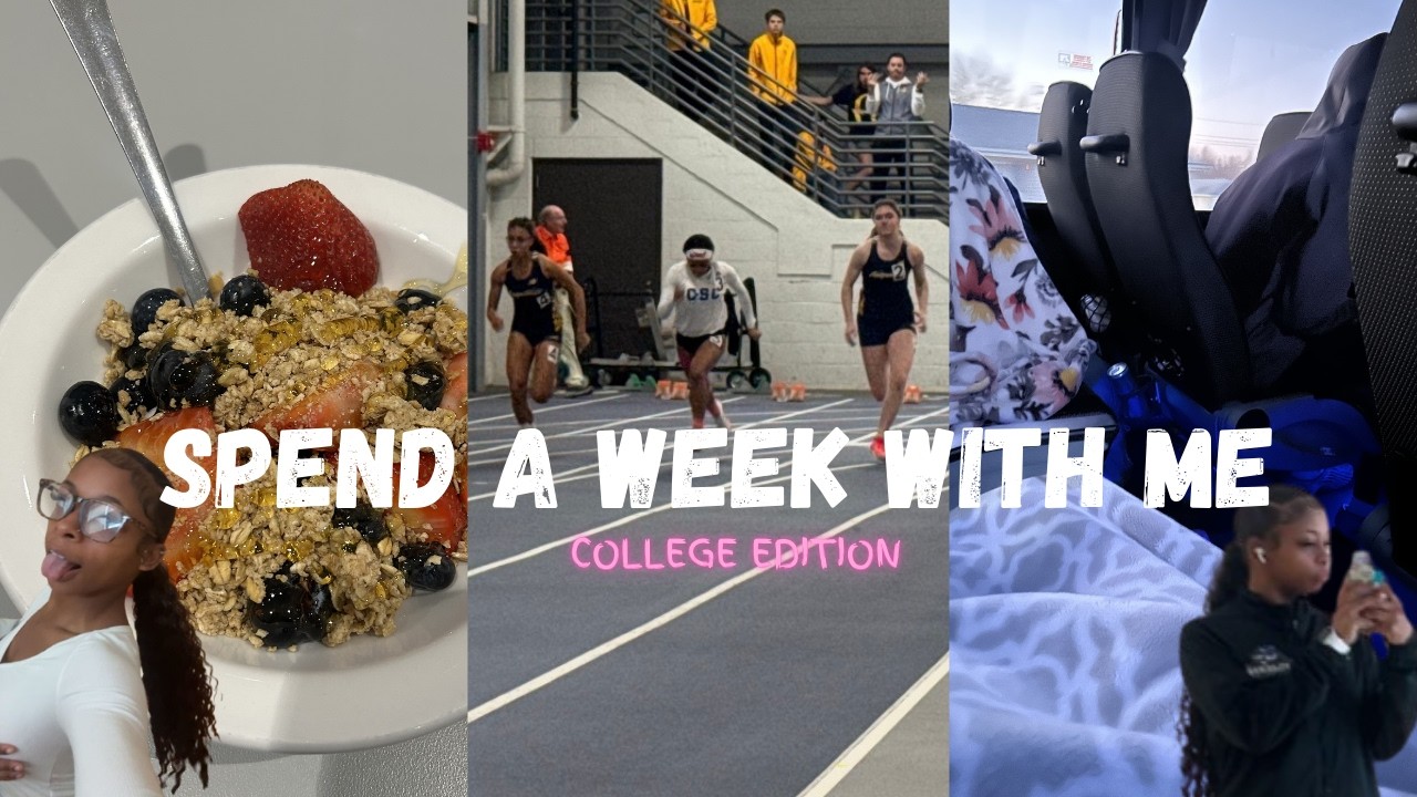 COLLEGE DIARIES 003 | grwm, recovery, track meet, healthy eats, etc.