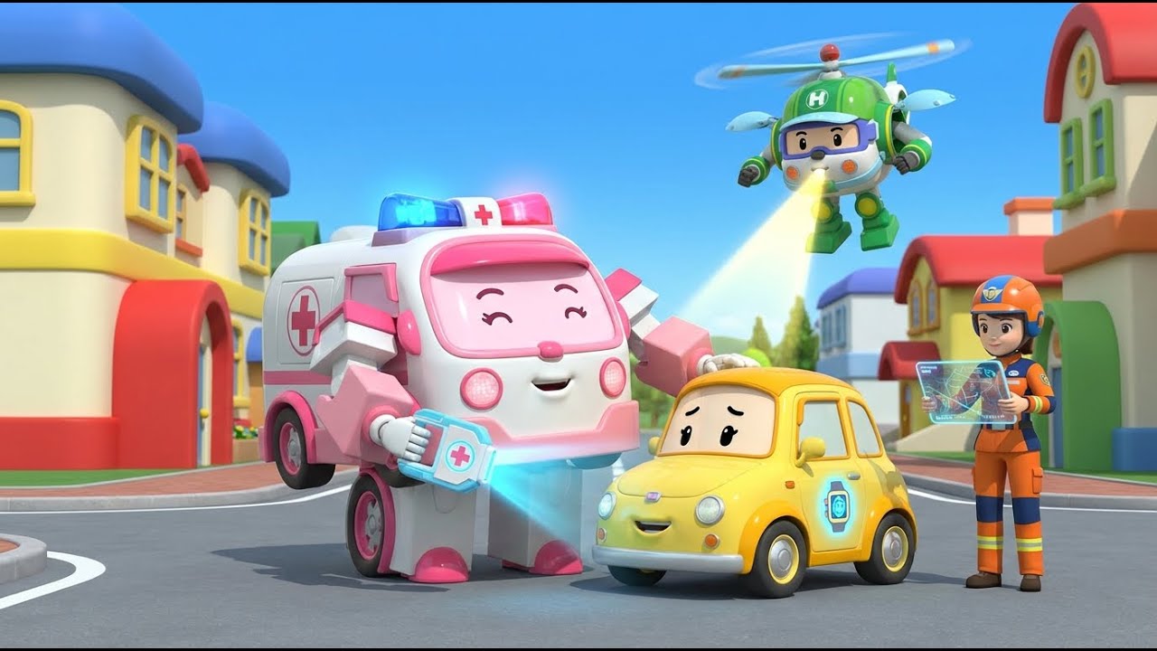 Smartwatch Safety│Amber’s Digital Hand: Staying Connected 🚨 | Robocar Poli | Kids Safety Series