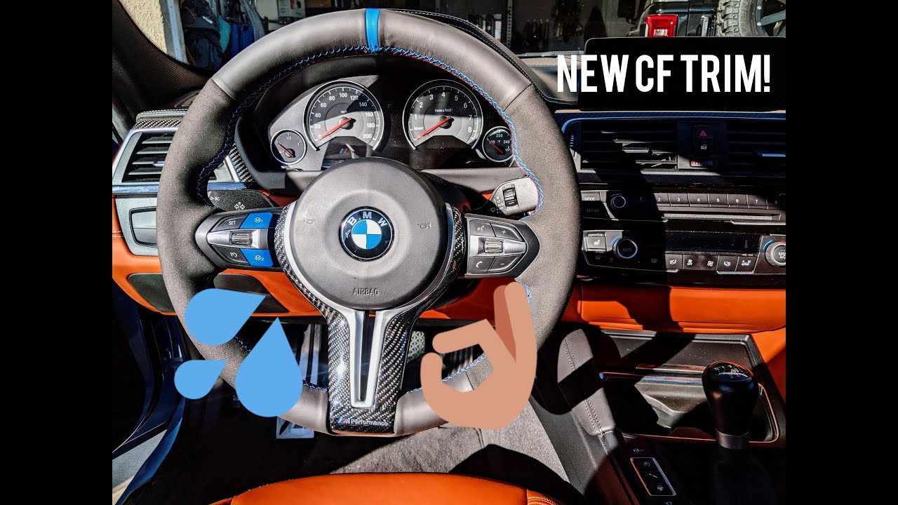 CARBON FIBER steering trim on F80 M3 (How to tutorial and installation)