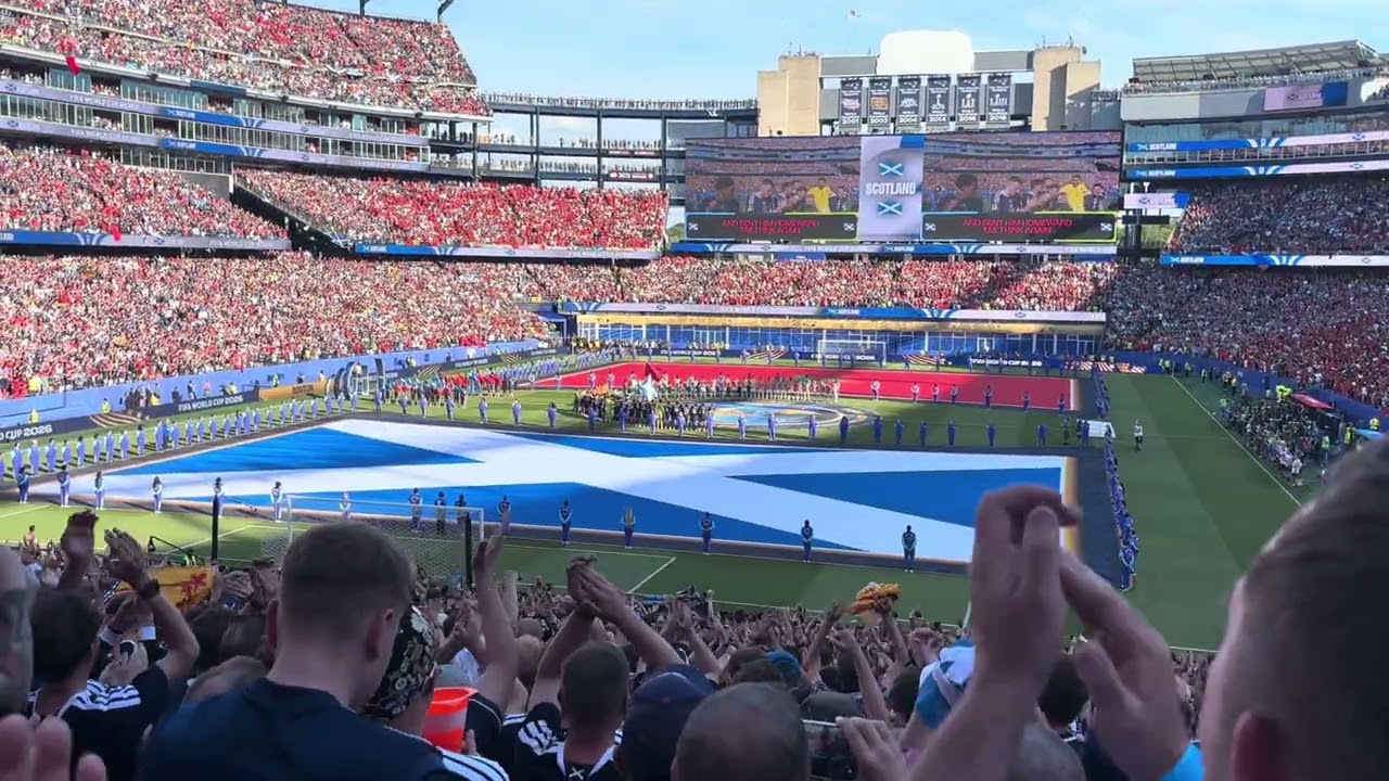 Scotland v Morocco national anthems. 2026 World Cup Group C 19/06/26