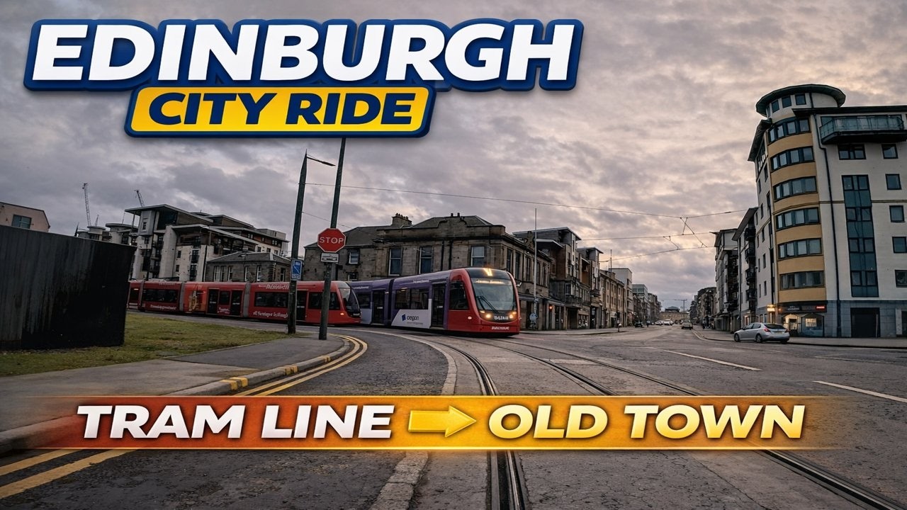 Edinburgh Bike Ride POV | West End to Old Streets