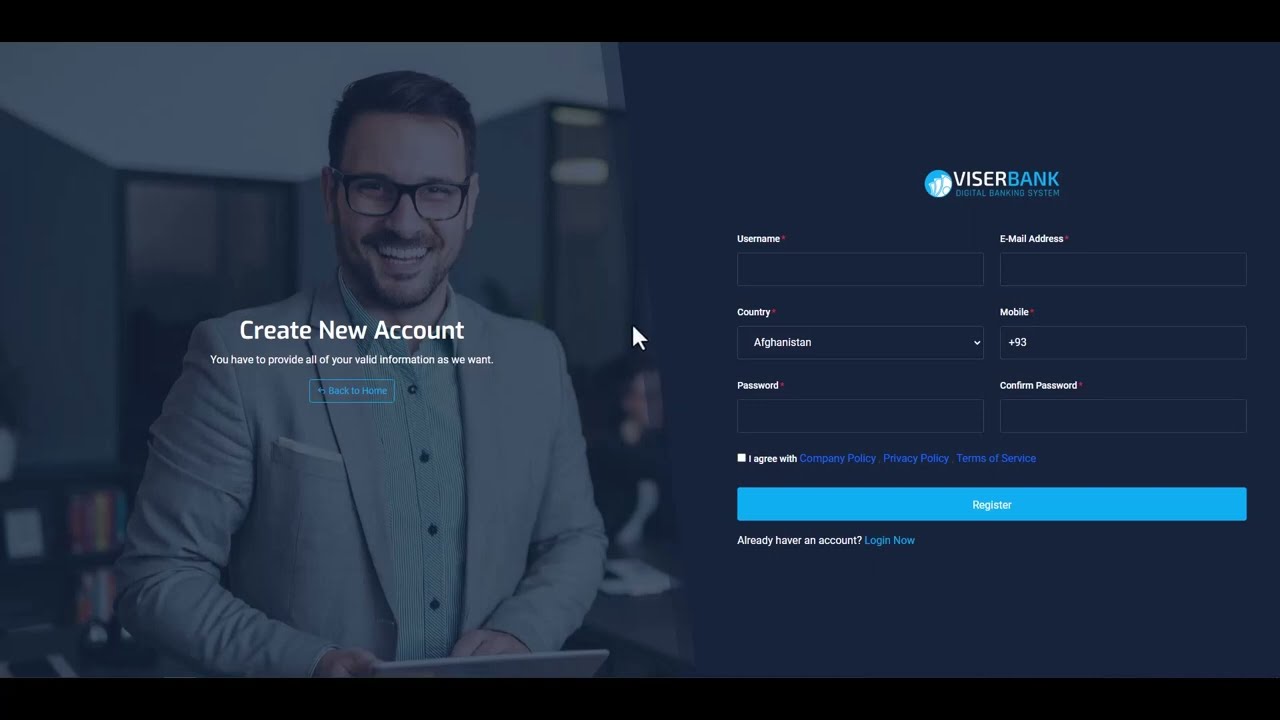 Make your Own Bank - ViserBank v2.3 - Digital Banking System - Overview