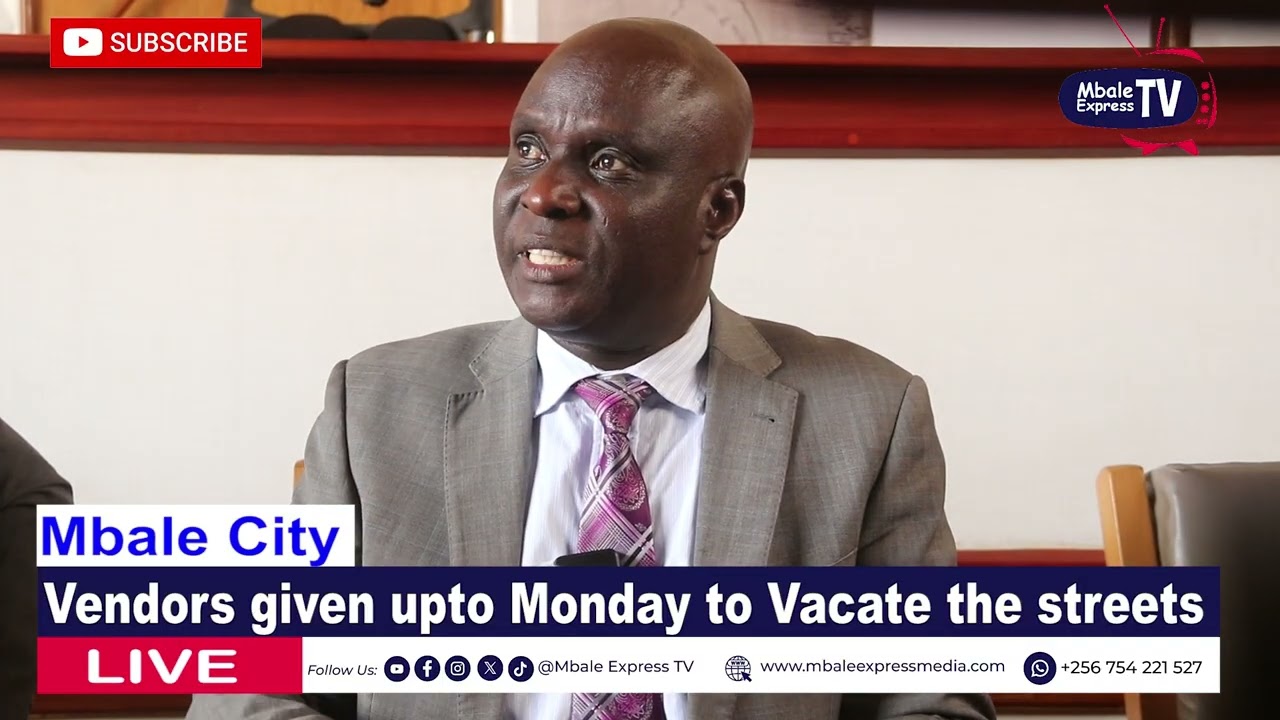 Adhere or Go to Jail; Authorities give Mbale Street Vendors 5 days to vacate the streets 