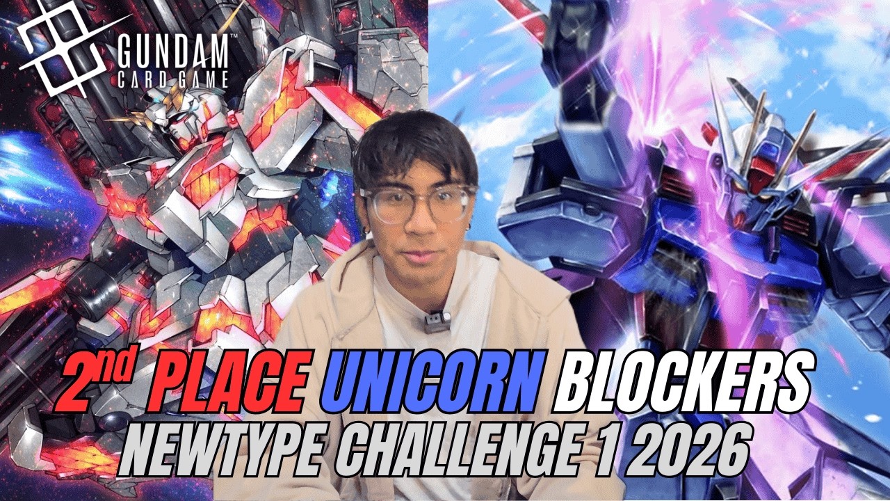 Описание колоды Unicorn Blockers, занявшей 2-е место | NewType Challenge 1 2026 Gundam TCG