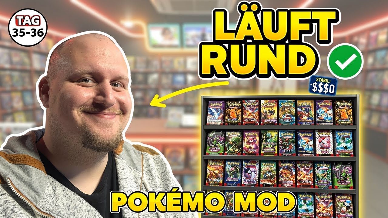 TAG 35–36: Der Laden läuft ✅ Solider Progress & gute Verkäufe | Pokémon Mod