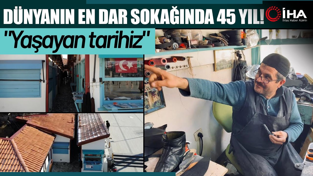 Dünyanın En Dar Sokağında 45 Yıldır Ayakkabı Tamir Ediyor
