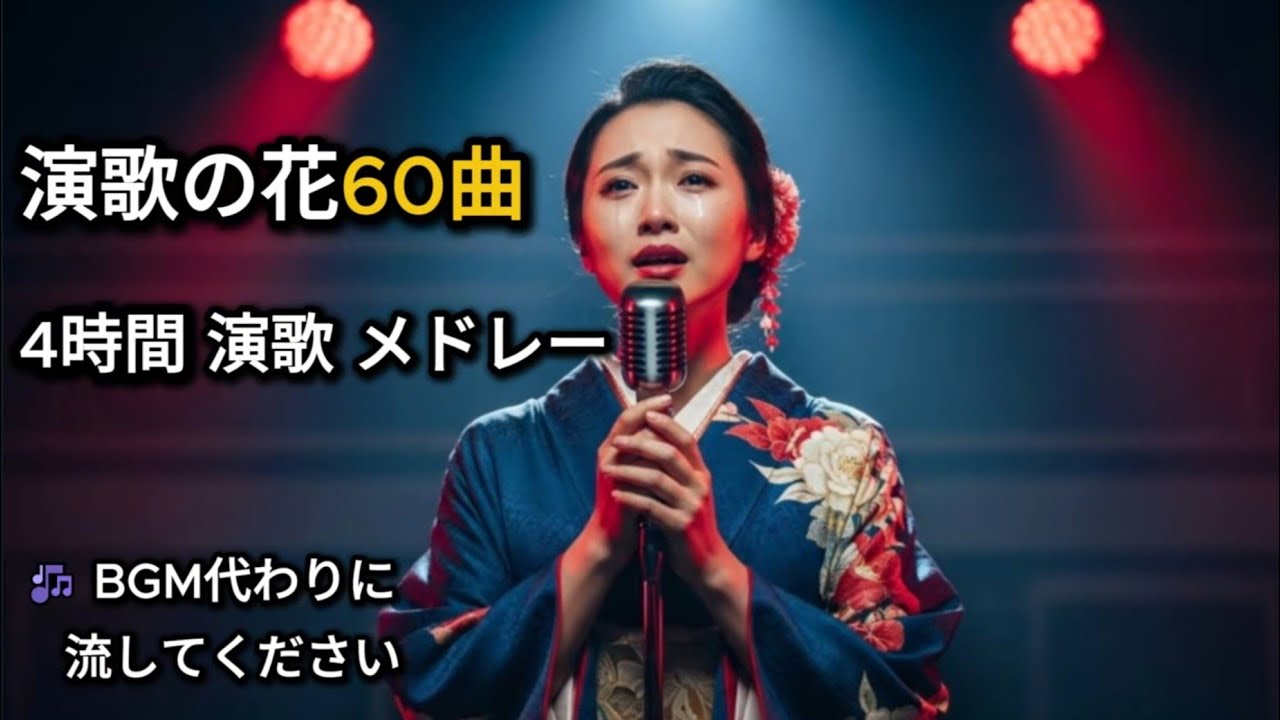 思わず涙する女性演歌｜名曲60選 4時間メドレー