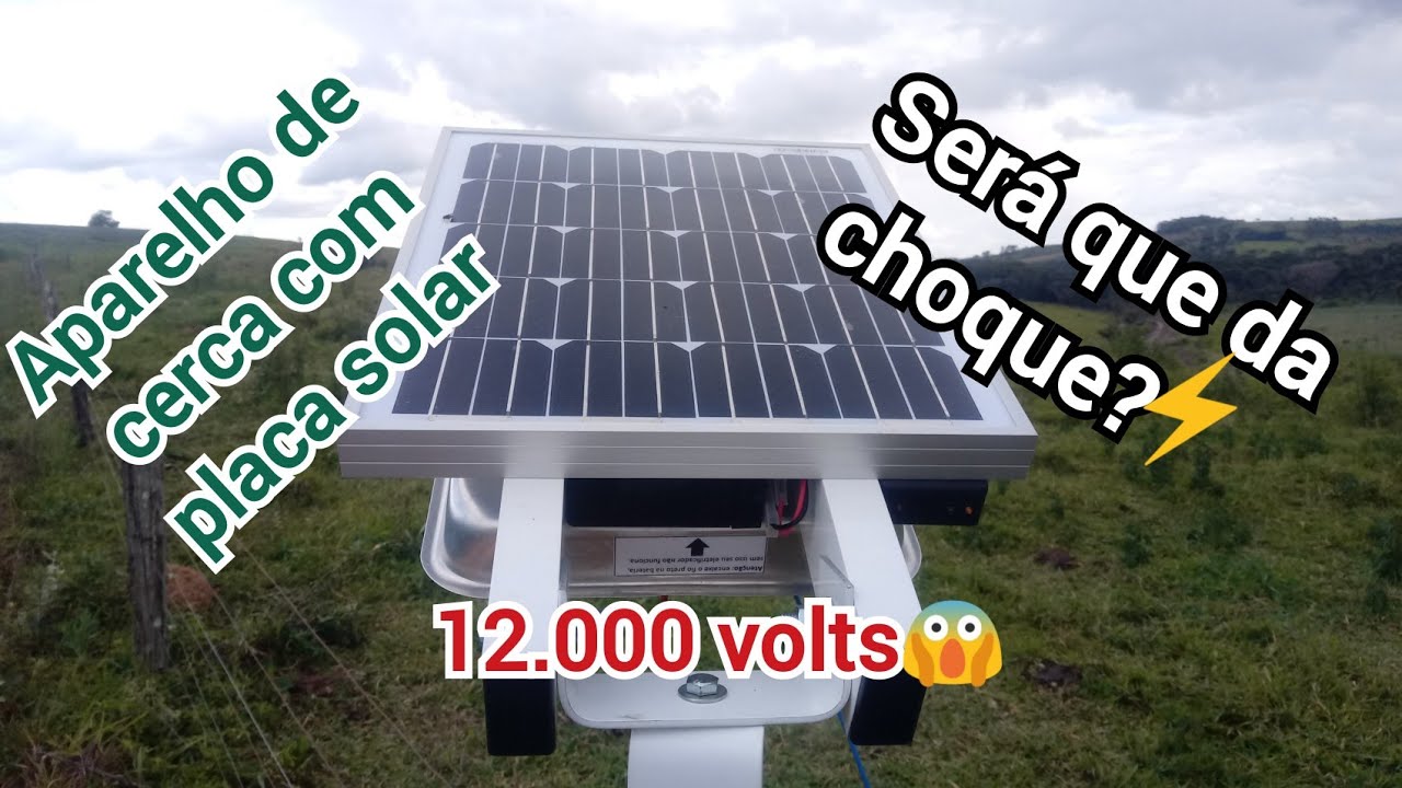 INSTALEI APARELHO DE CERCA ELÉTRICA SOLAR!!