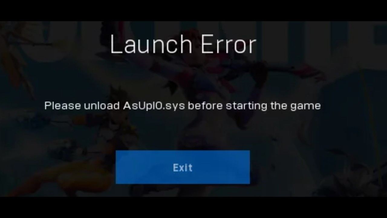 Исправление ошибки запуска Fortnite: выгрузите AsUpIO.sys/AslO.sys перед запуском игры
