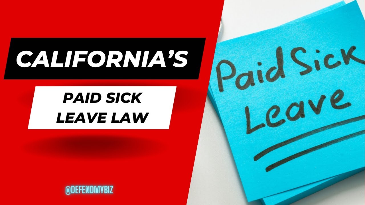 California's Paid Sick Leave Law