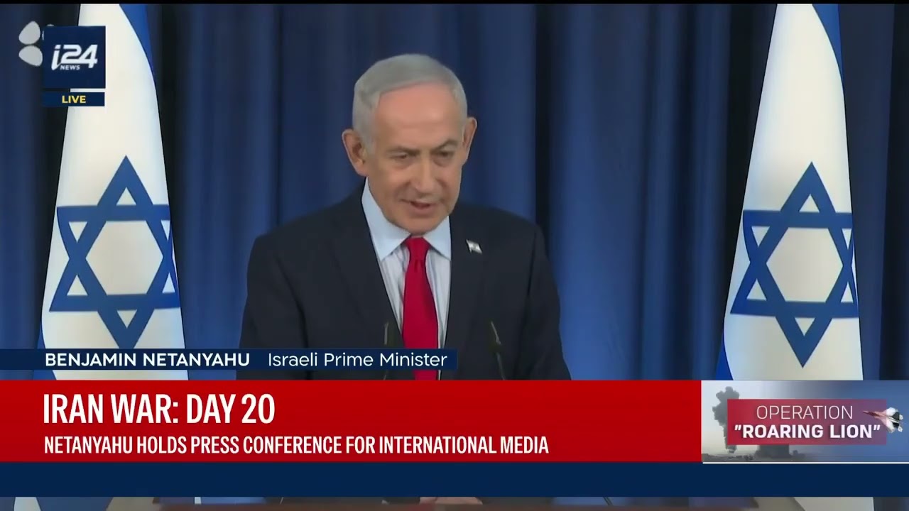 Netanyahu susține o conferință de presă pentru presa internațională