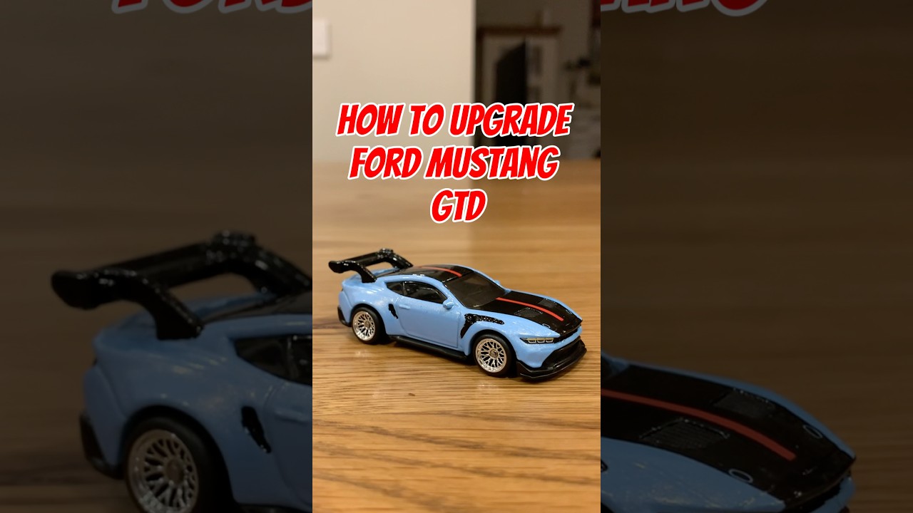 How to UPGRADE FORD MUSTANG GTD #HOTWHEELS 🔥 #cars #car #ford #mustang #diy #custom #diecast #gt3