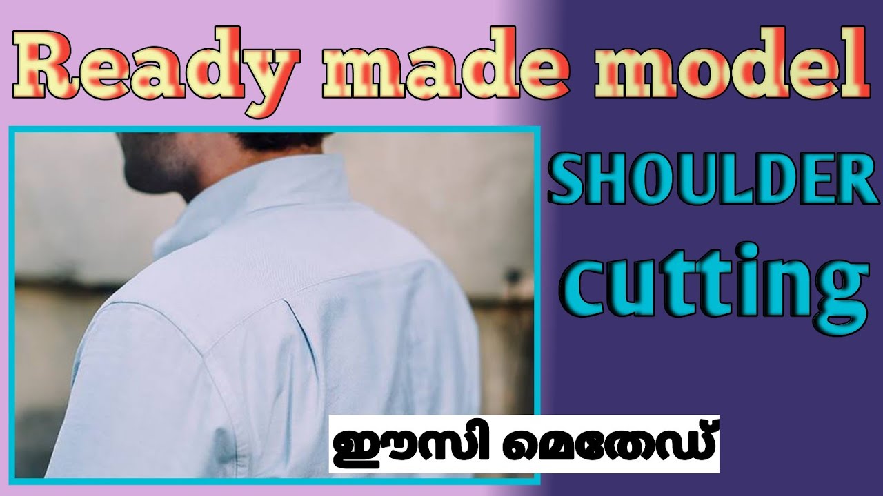 Shoulder cutting/readymade model shoulder cutting/easy in Malayalam