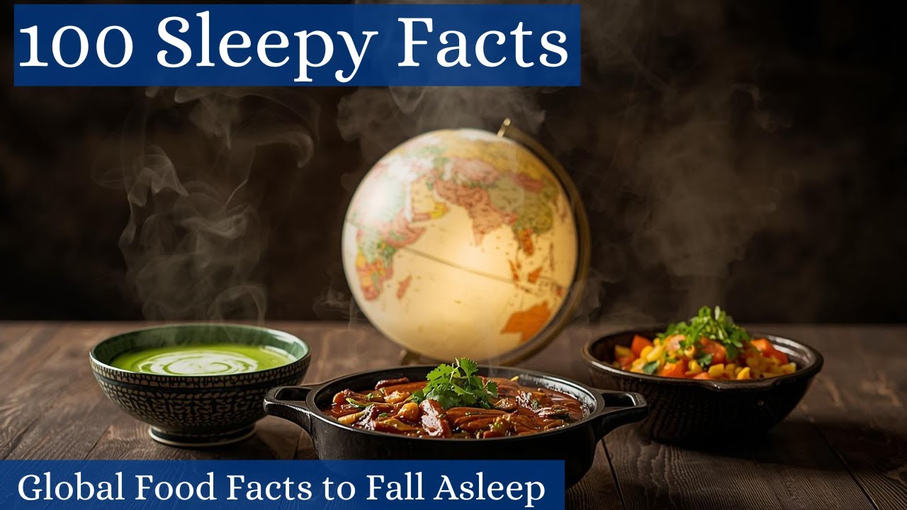 100 Sleepy Facts About Global Cuisines | Sleep & Relaxation Documentary | ASMR Cooking Facts