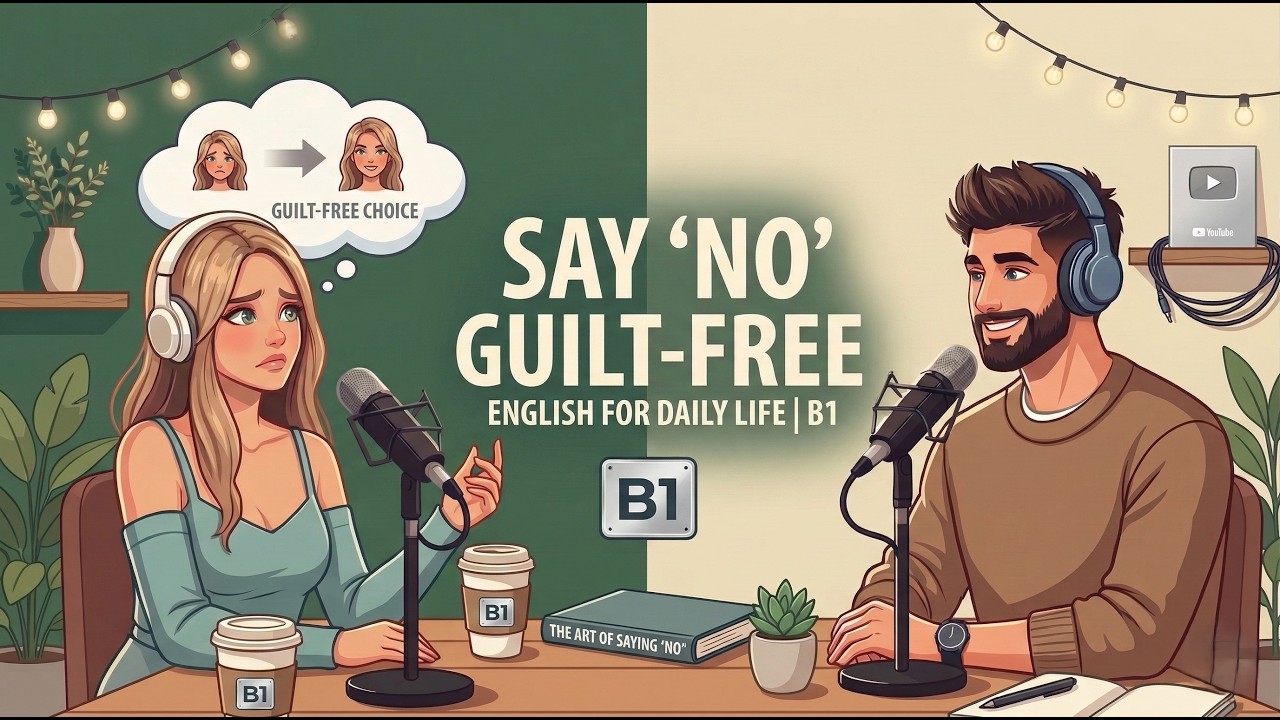 Real English to Say NO Without Guilt | English Conversation Podcast