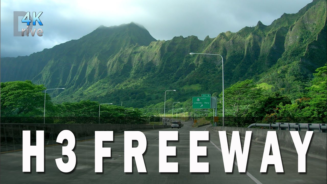 H3 FREEWAY 🌴 Hawaii 4K Driving