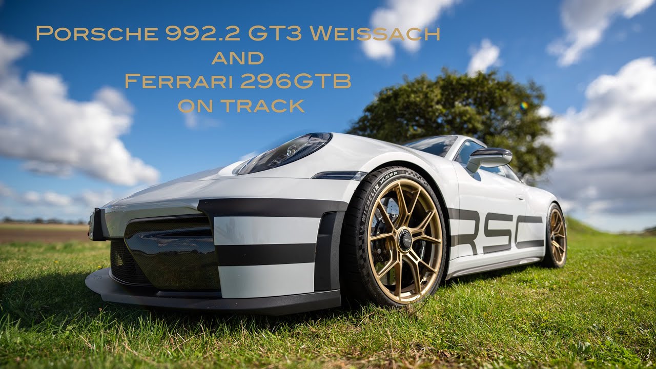 Porsche 992.2 GT3 Weissach and Ferrari 296 GTB on the track