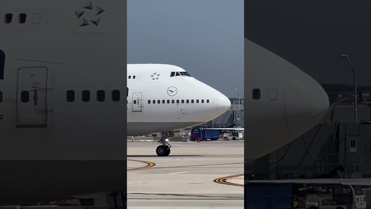 The Queen the Lufthansa Boeing 747-400 taxing in ORD#b747 #b747lovers #b744 #boeing #boeinglovers