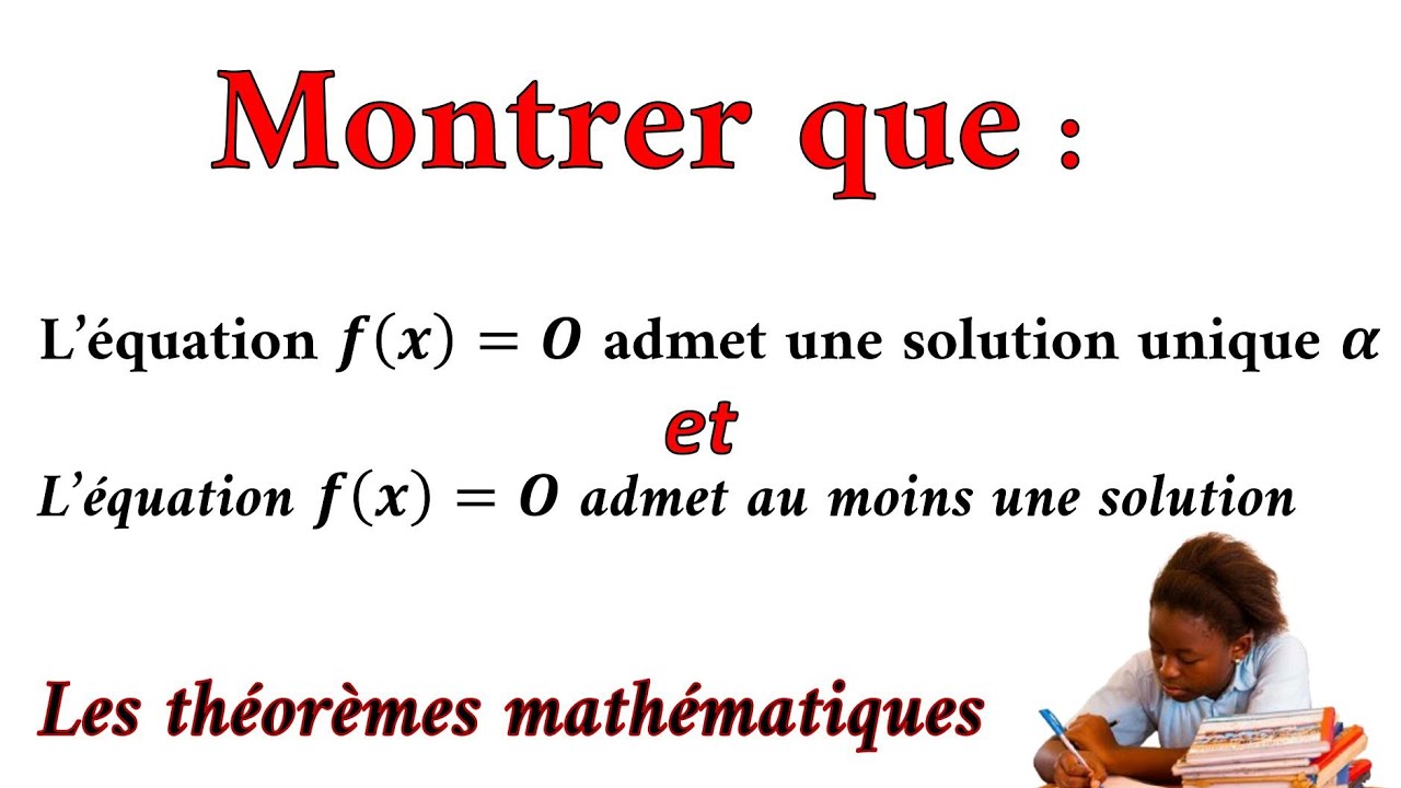 THÉORÈME DES VALEURS INTERMÉDIAIRES en Ts