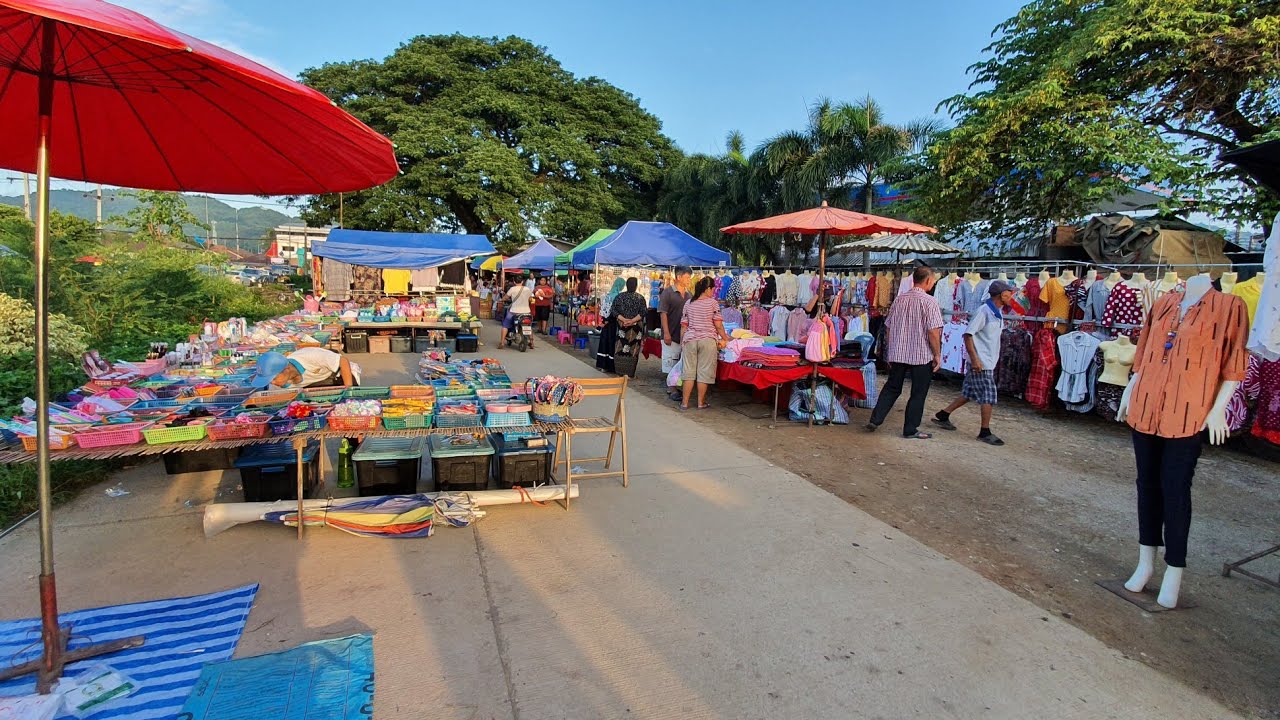 ซื้อของกิน ตลาดเช้าเหมืองแดง แม่สาย | VchaiBlog