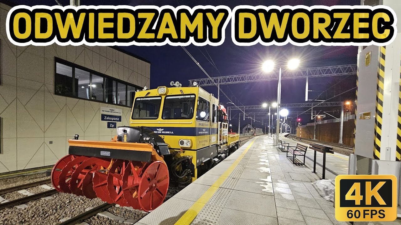 🔴Zakopane DWORZEC✋wstrzymanie ruchu pociągów z Krakowa! 4K❗2024.11.25 ASMR