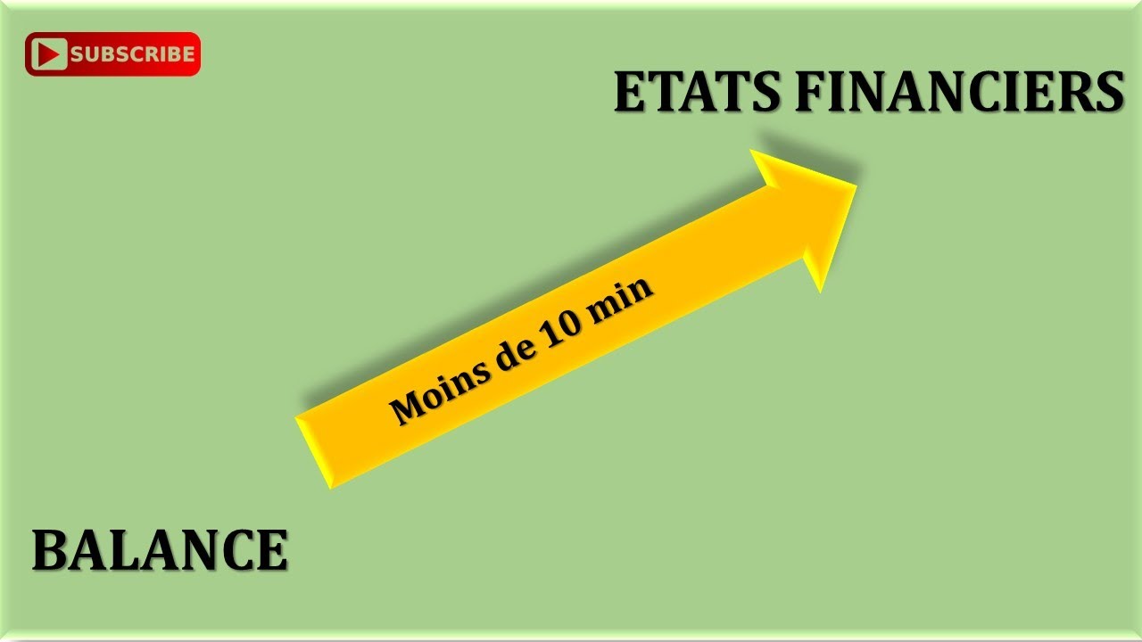 De la balance générale des comptes aux états financiers en moins de 10 minutes