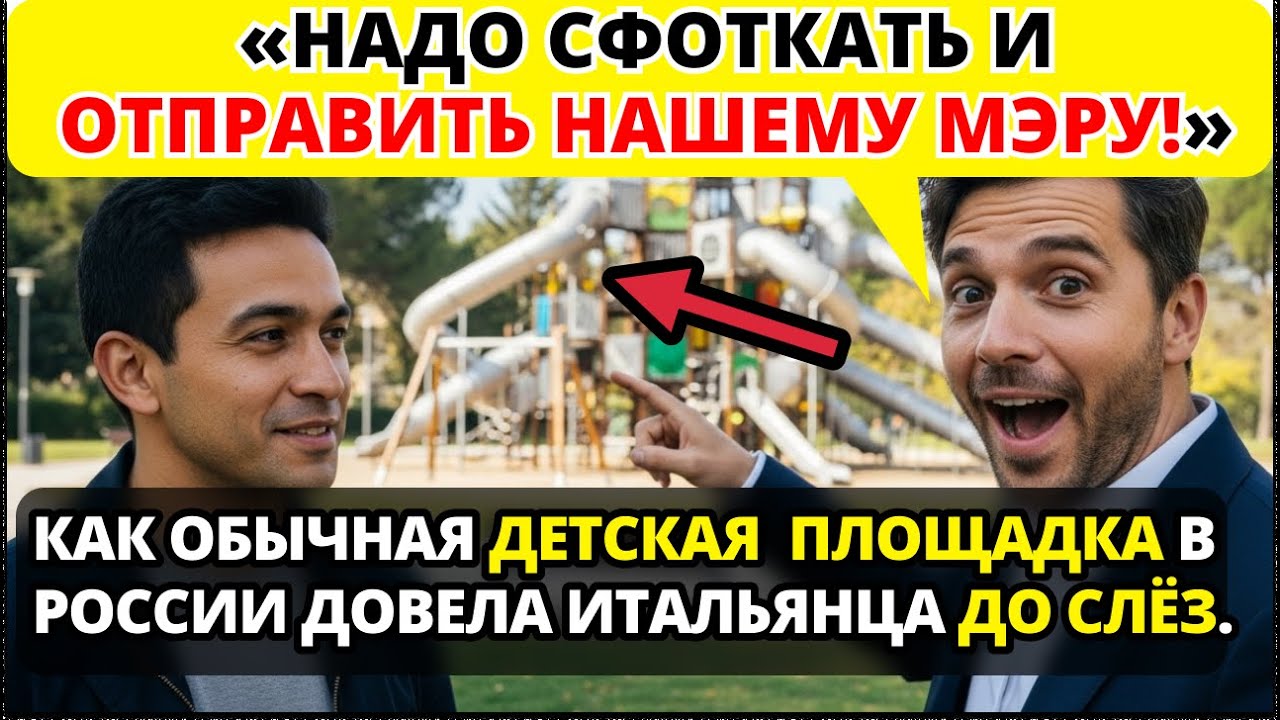 «Как вы можете не ценить этого!»: итальянец обалдел от обычной детской площадки в спальном районе.
