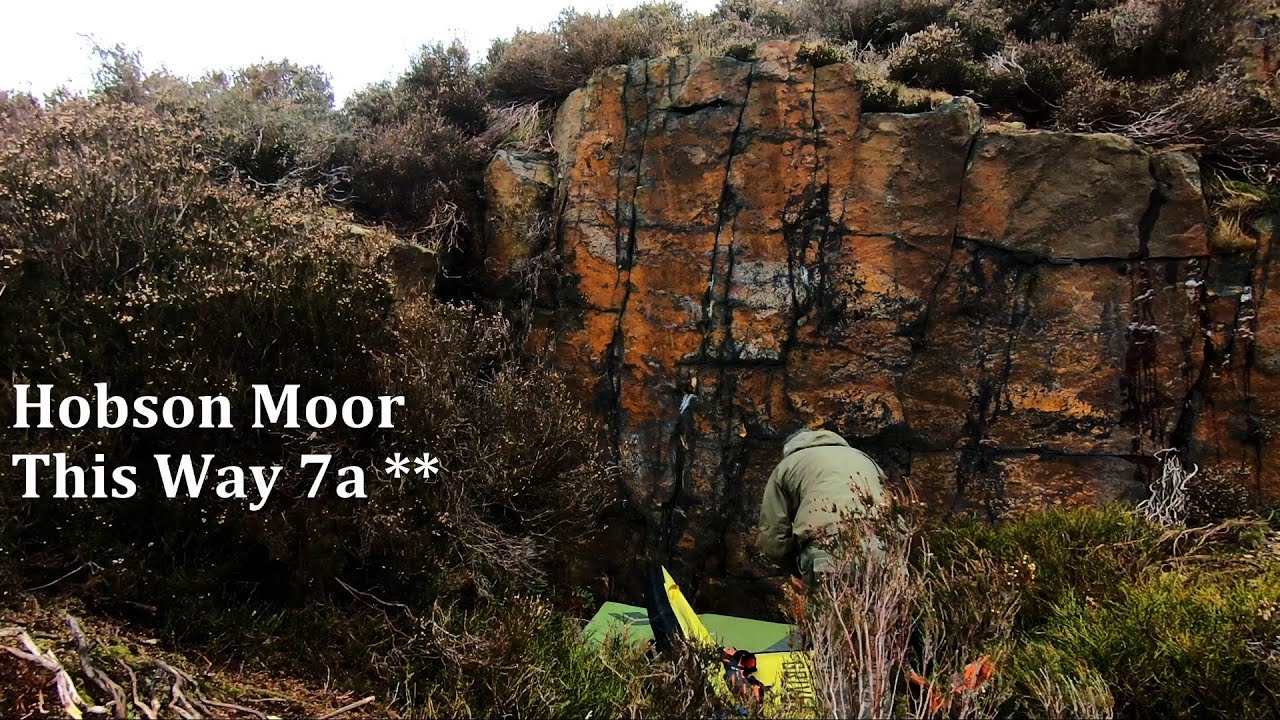 Hobson Moor bouldering This Way 7a V6 ** With some Beta