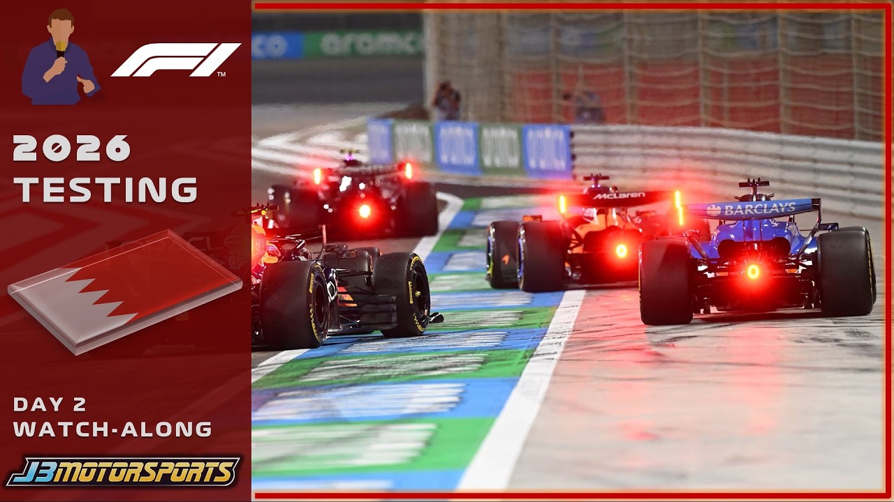 🔴 F1 | 2026 | Pre-Season Testing | #BahrainTest2 | #F1Testing | Day 2 Watch-Along