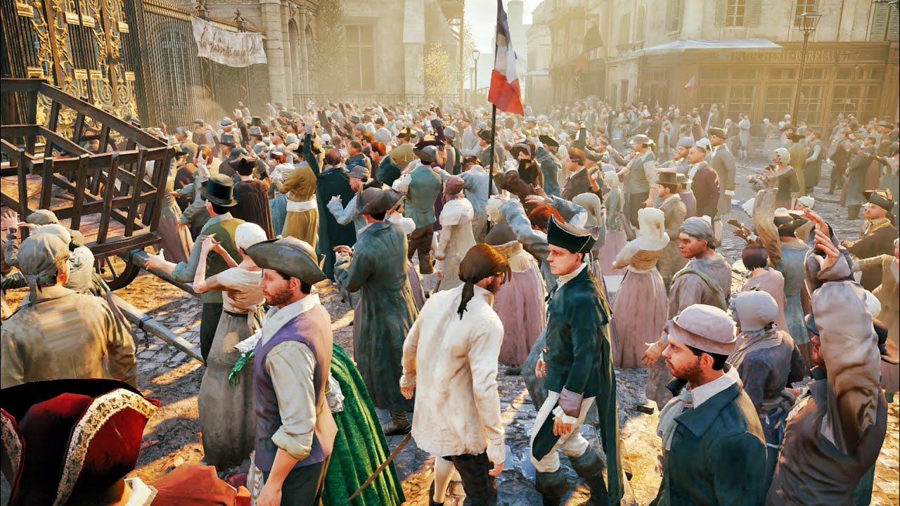 Walking in Paris in 1794 During the French Revolution (Colorized 4k)