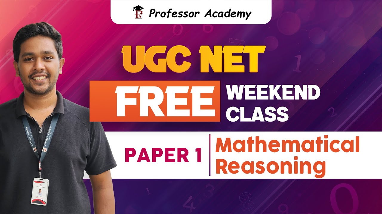 UGC NET FREE WEEKEND CLASS | Paper 1 - Mathematical Reasoning | 02.11.2025