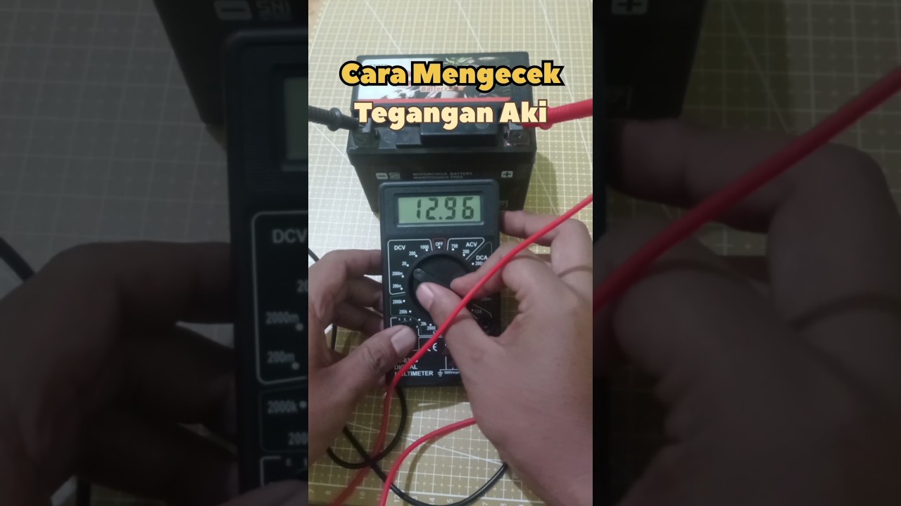 Cara Mengecek Tegangan Aki Normal