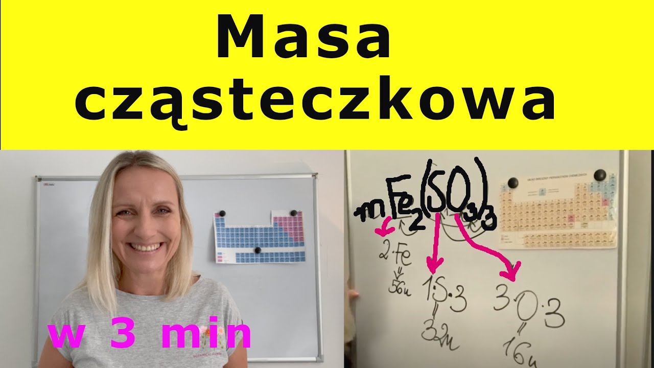 MASA CZĄSTECZKOWA obliczanie masy cząsteczki w unitach. CHEMIA#23