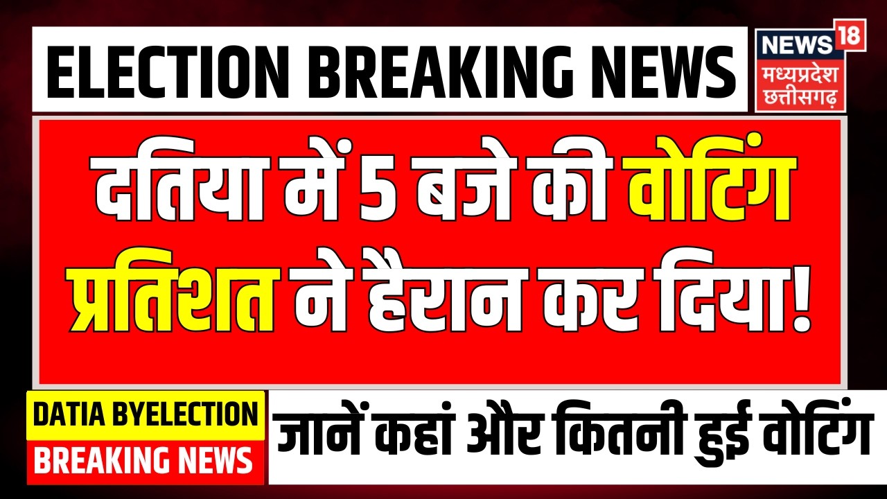 Datia by-election Voting Live : दतिया में 5 बजे की वोटिंग प्रतिशत ने हैरान कर दिया! | MP Election