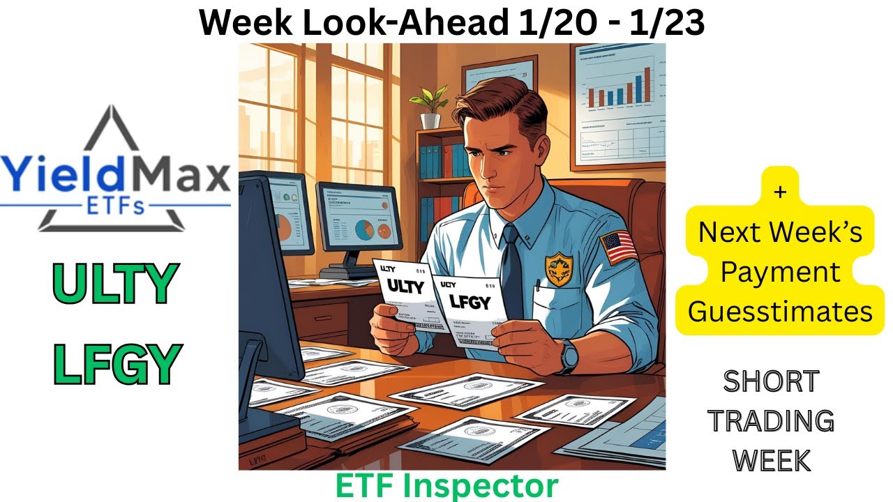 YieldMax Weekly Paying ETFs ULTY & LFGY Week Look Ahead for 1/20 - 1/23 + Distribution Guesstimates