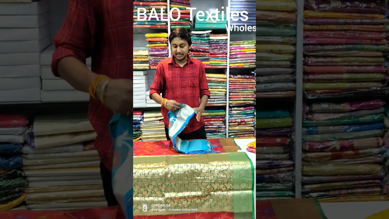 ORGANJA MASLINE // Balo Textiles #saree #traditionalcloth #silkfabric #ytshorts #viral