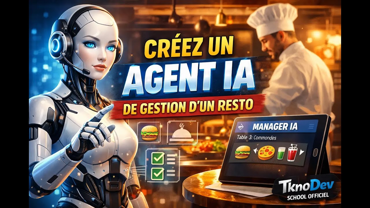 📚 Créez un agent IA de gestion d'un resto Partie 1 | TknoDev School Officiel 🚀